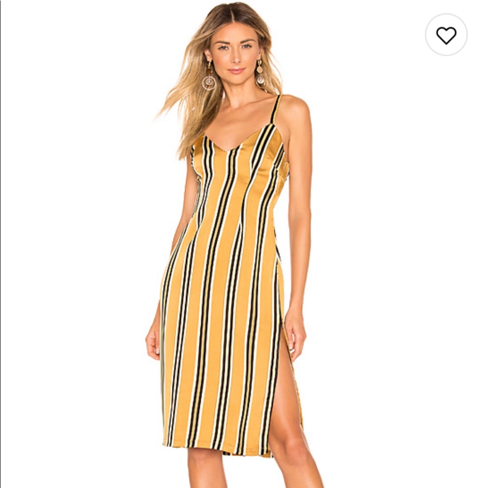 Satin striped dress from revolve